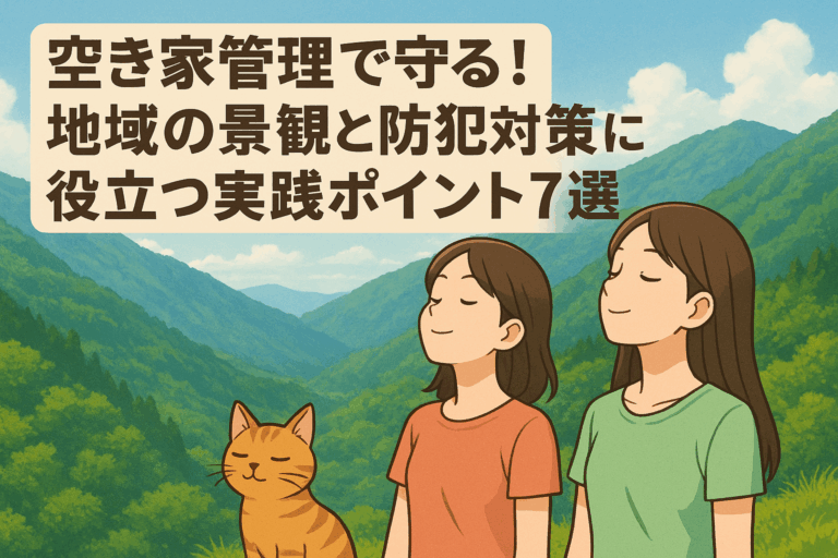 空き家管理 地域の景観と防犯 ハピネスホーム管理