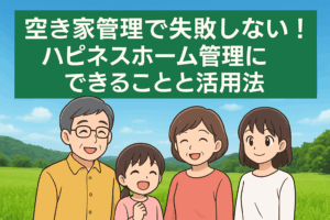 空き家管理で失敗しない ハピネスホーム管理