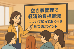 空き家管理 経済的負担軽減 ハピネスホーム管理