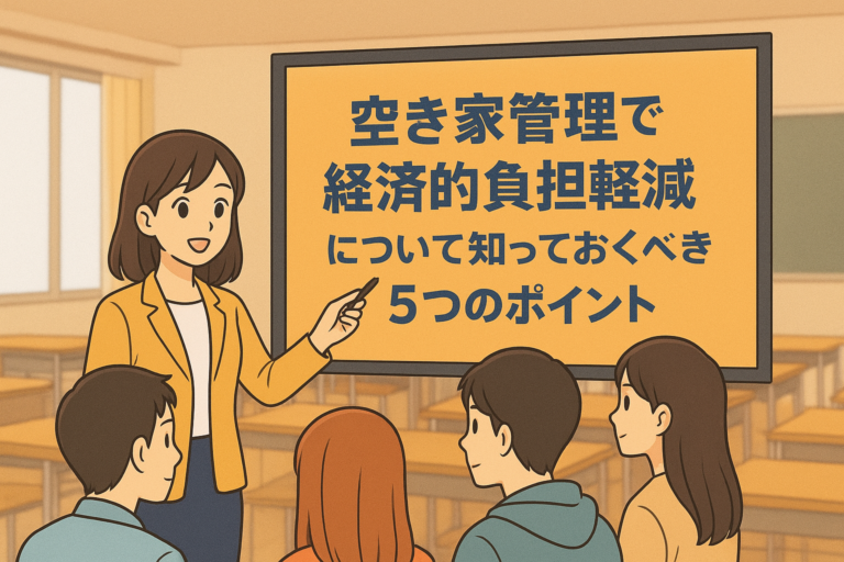 空き家管理 経済的負担軽減 ハピネスホーム管理