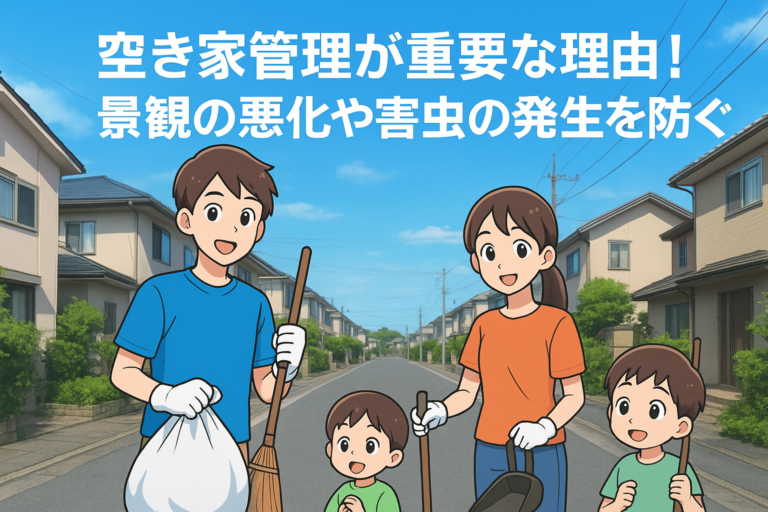 空き家管理が重要 景観の悪化や害虫の発生を防ぐ ハピネスホーム管理