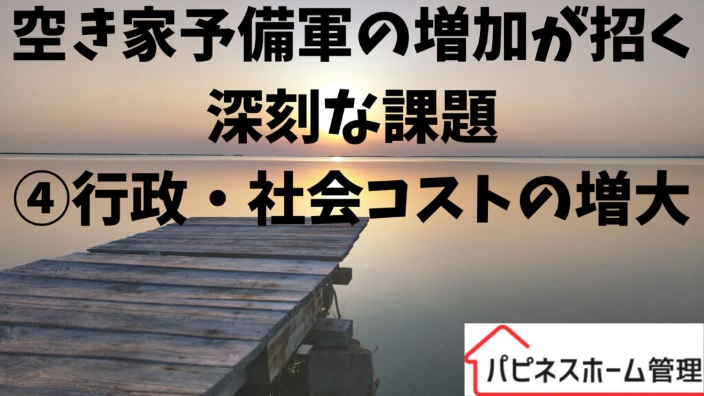 空き家対策
行政・社会コスト増大
ハピネスホーム管理