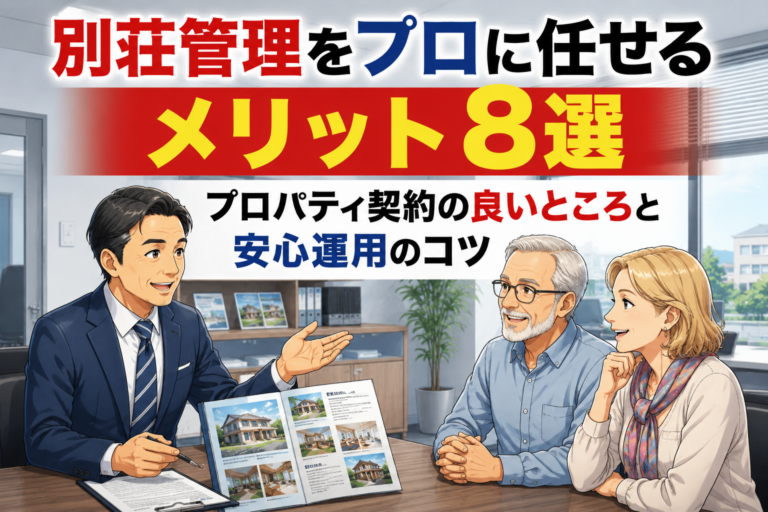 別荘管理 プロに任せる プロパティ契約