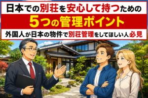 日本での別荘管理 外国の方 ハピネスホーム管理