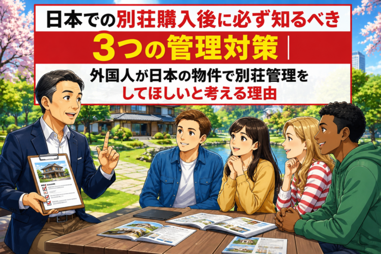 別荘管理　外国人 ハピネスホーム管理