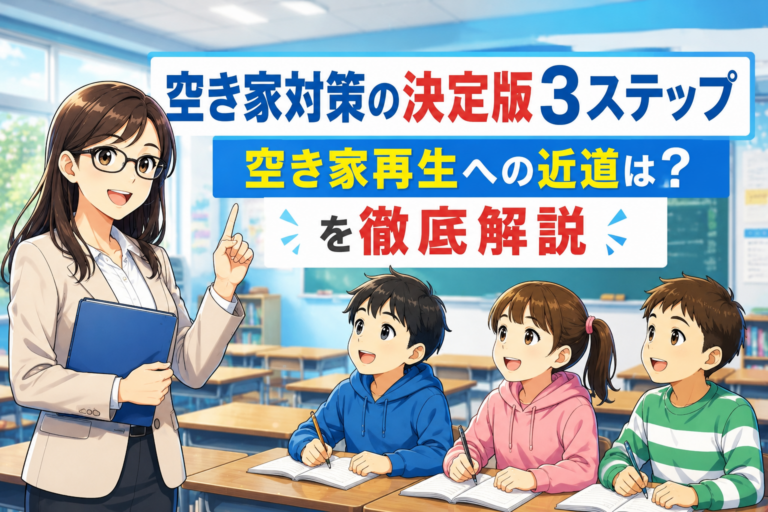 空き家対策 ３ステップ ハピネスホーム管理